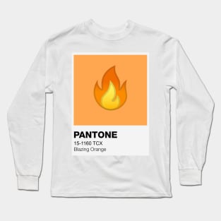 Pantone: Blazing Orange Long Sleeve T-Shirt